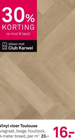 Karwei Vinyl vloer Toulouse aanbieding