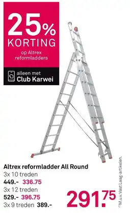 Karwei Altrex reformladder All Round aanbieding