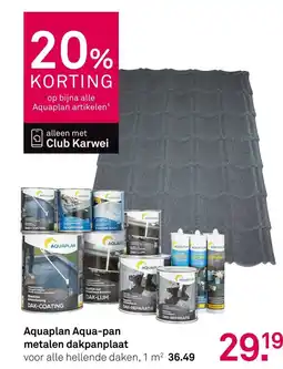 Karwei Aquaplan Aqua pan metalen dakpanplaat aanbieding