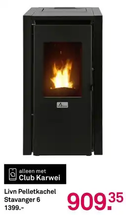 Karwei Livn Pelletkachel Stavanger 6 aanbieding