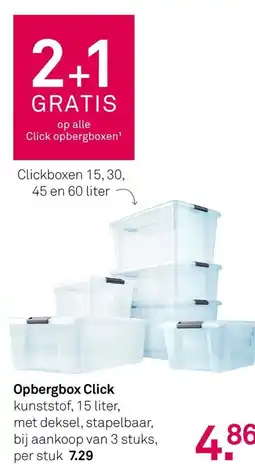 Karwei Opbergbox Click aanbieding