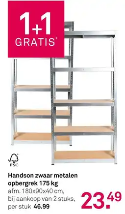 Karwei Handson zwaar metalen opbergrek aanbieding