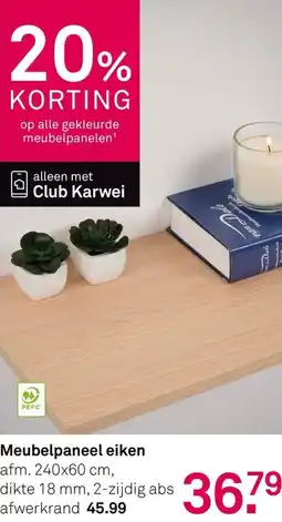 Karwei Meubelpaneel eiken aanbieding