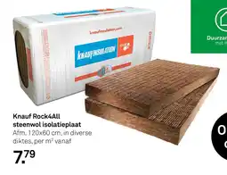 Karwei Knauf Rock4All steenwol isolatieplaat aanbieding