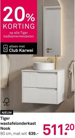Karwei Tiger wastafelonderkast nook aanbieding