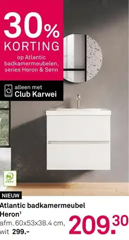 Karwei Atlantic badkamermeubel Heron aanbieding
