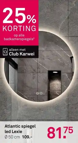 Karwei Atlantic spiegel led lexie aanbieding