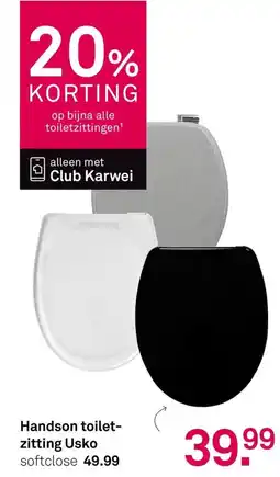 Karwei Handson toilet zitting Usko aanbieding