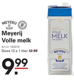 Sligro Meyerij Volle melk aanbieding