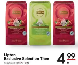 Sligro Lipton exclusive selection thee aanbieding