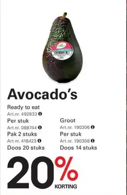 Sligro Avocado's aanbieding