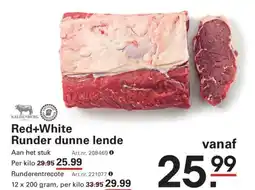 Sligro Red+white runder dunne lende aanbieding