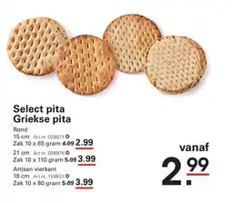 Sligro Select pita griekse pita aanbieding