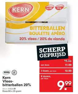 Sligro Kern Vlees bitterballen 20% aanbieding