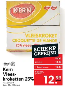 Sligro Kern Vlees kroketten 25% aanbieding