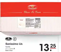 Sligro Sanissimo IJs Vanille aanbieding