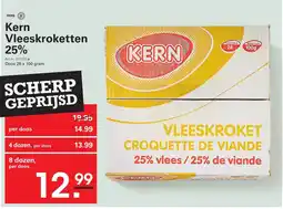 Sligro Kern Vleeskroketten 25% aanbieding