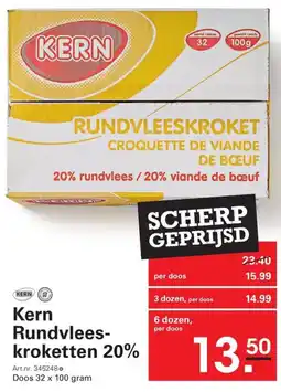 Sligro Kern Rundvlees kroketten 20% aanbieding
