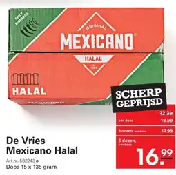 Sligro De Vries Mexicano Halal aanbieding