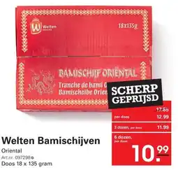 Sligro Welten Bamischijven Oriental aanbieding