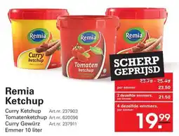 Sligro Remia Ketchup aanbieding