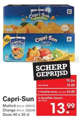 Sligro Capri-Sun aanbieding