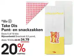 Sligro Take Dis Punt- en snackzakken aanbieding