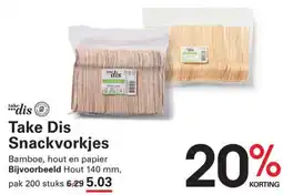Sligro Take Dis Snackvorkjes aanbieding