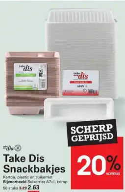 Sligro Take Dis Snackbakjes aanbieding