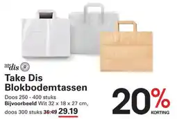 Sligro Take Dis Blokbodemtassen aanbieding