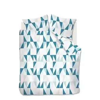 Leen Bakker Ambiante dekbedovertrek Jess - mintgroen - 240x200/220 cm - Leen Bakker aanbieding