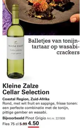 Sligro Kleine Zalze Cellar Selection aanbieding