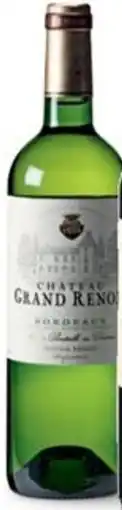 Sligro Château Grand Renom Bordeaux Blanc aanbieding
