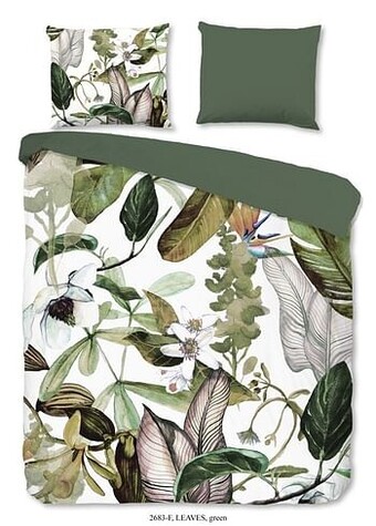 Dekbedovertrek 240x220 flanel Good Morning nr.2683 groen