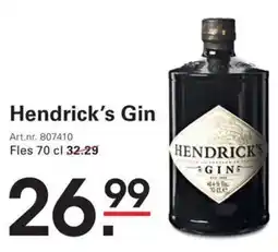 Sligro Hendrick's Gin aanbieding