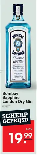 Sligro Bombay Sapphire London Dry Gin aanbieding