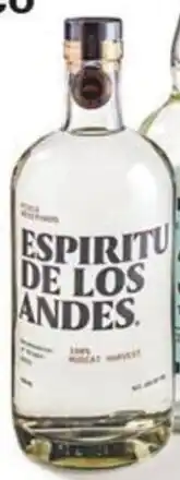 Sligro Espiritu de los Andes Pisco aanbieding