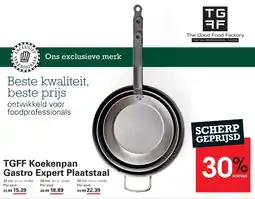 Sligro TGFF Koekenpan Gastro Expert Plaatstaal aanbieding