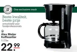 Sligro Alex Meijer Koffiezetter aanbieding