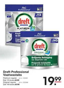 Sligro Dreft Professional Vaatwastabs aanbieding