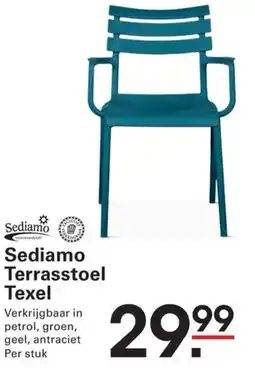 Sligro Sediamo Terrasstoel Texel aanbieding
