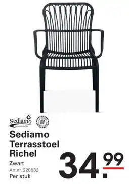 Sligro Sediamo Terrasstoel Richel aanbieding