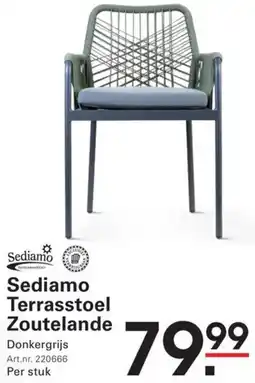 Sligro Sediamo Terrasstoel Zoutelande aanbieding
