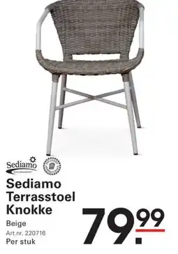 Sligro Sediamo Terrasstoel Knokke aanbieding