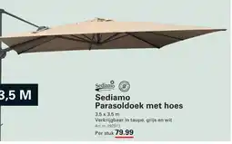 Sligro Sediamo Parasoldoek met hoes aanbieding
