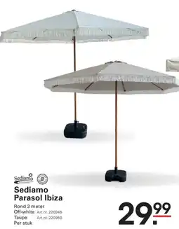 Sligro Sediamo Parasol Ibiza aanbieding
