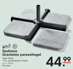 Sligro Sediamo Granieten parasoltegel aanbieding
