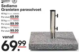 Sligro Sediamo Granieten parasolvoet aanbieding