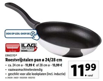 Lidl Roestvrijstalen pan aanbieding
