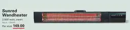 Sligro Sunred Wandheater aanbieding